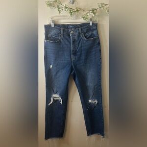 Old Navy | Sky Hi Straight Ankle Distressed Jean